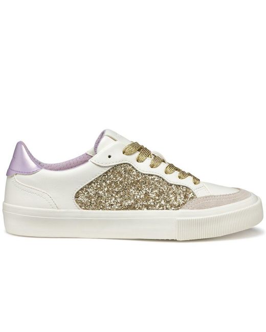 Geox White D Emmeleny Trainers
