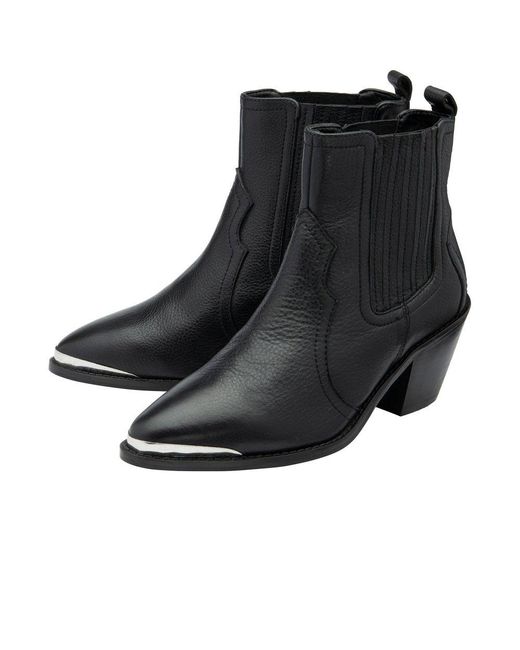 Ravel Black Cann Ankle Boots