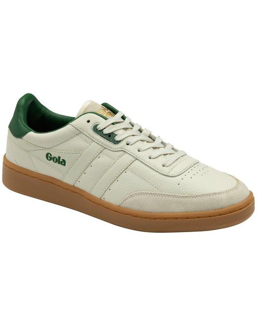 Gola White Contact Leather Trainers for men