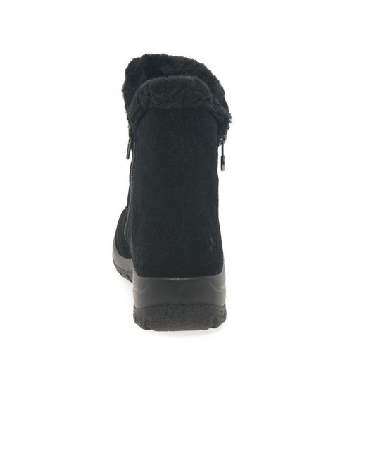 Rieker Black Everest Ankle Boots