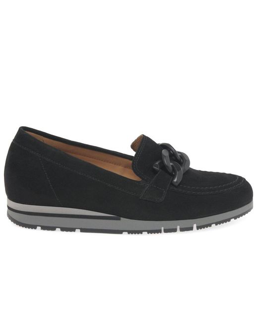 Gabor Black Bea Loafers Suede (Uni)