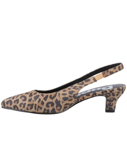 Hush Puppies Brown Nahla Kitten Slingback Court Shoes