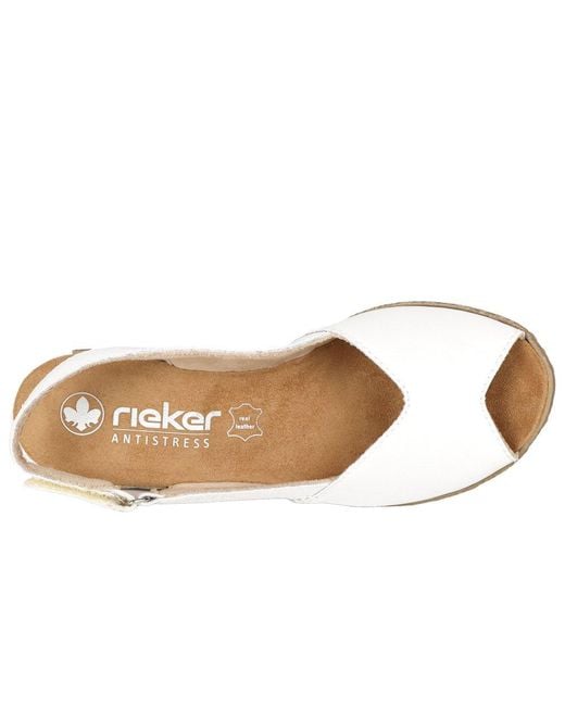 Rieker White Honolulu Sandals