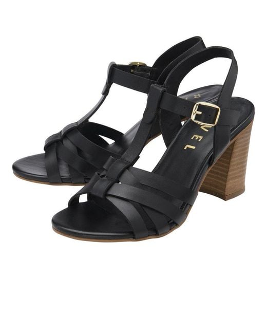 Ravel Black Elsdon Heeled Sandals
