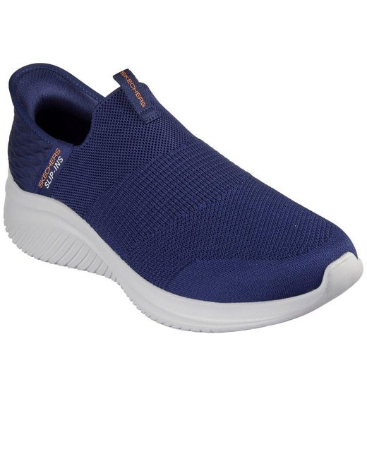 Skechers Blue Ultra Flex 3.0 Smooth Step Trainers for men