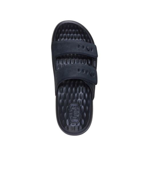 HeyDude Blue Wave 2 Strap Slide Sandals for men