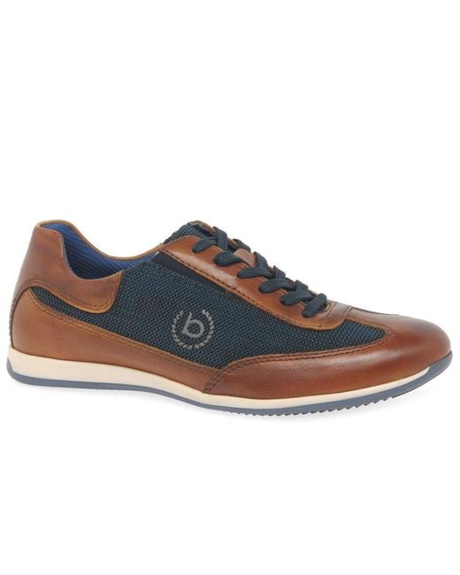 Bugatti Blue Totes Trainers Colour: Cognac/ Mesh for men