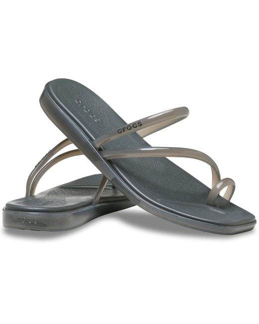 CROCSTM Blue Miami Jelly Toe Loop Sandals