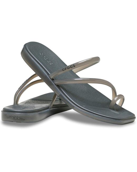 CROCSTM Blue Miami Jelly Toe Loop Sandals