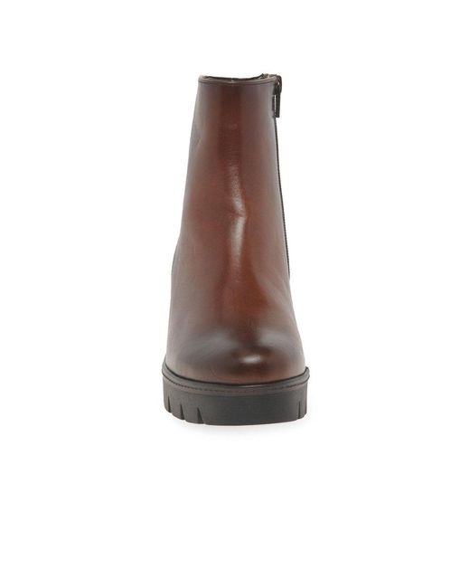 Gabor Black Utopia Wedge Heel Ankle Boots