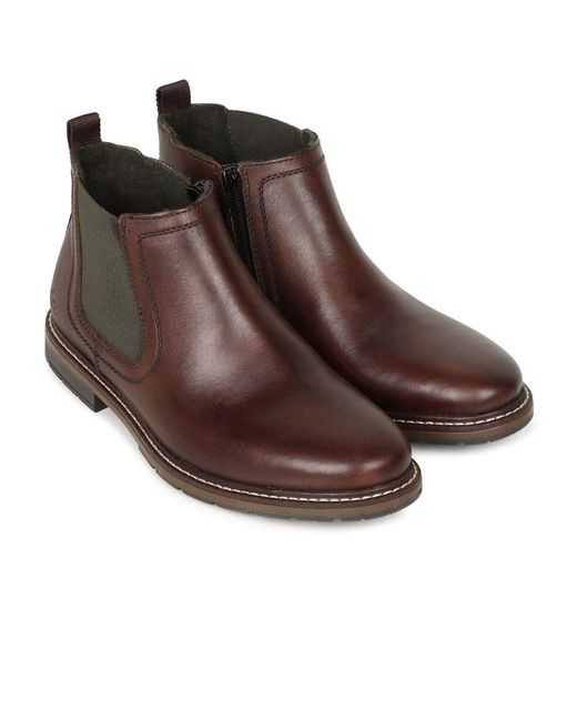 Rieker Brown Victory Chelsea Boots for men