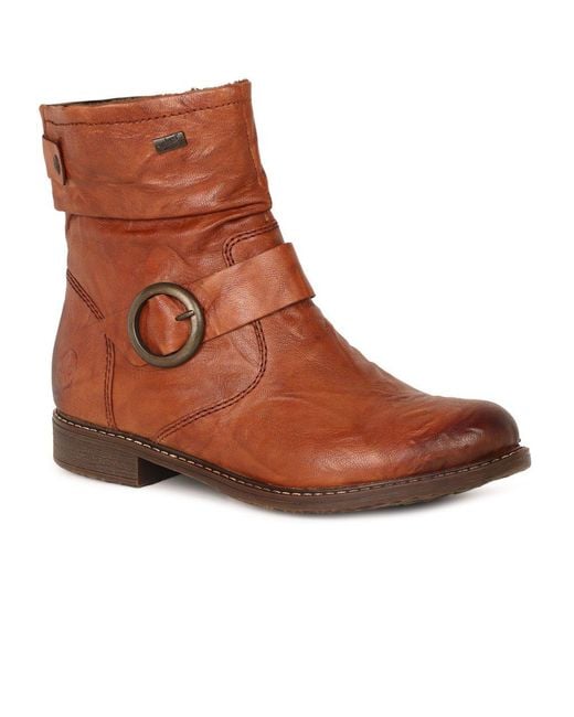 Rieker Brown Danby Ankle Boots
