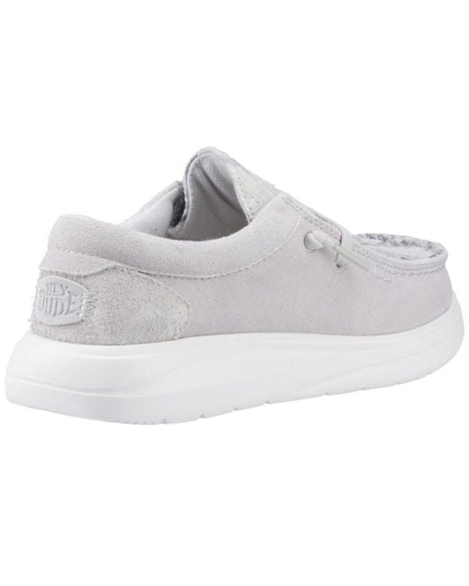 HeyDude White Wendy Comf Shoes