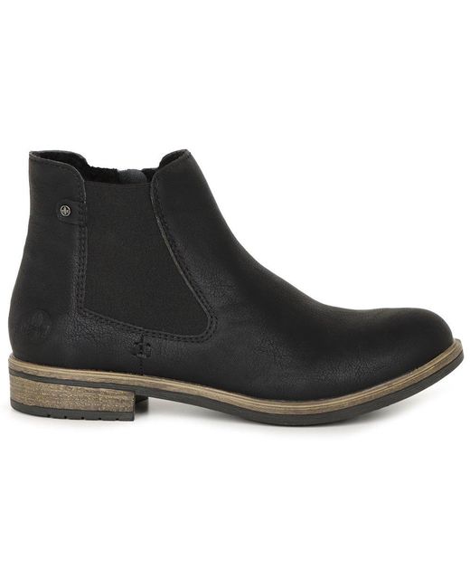 Rieker Black Minnesota Chelsea Boots