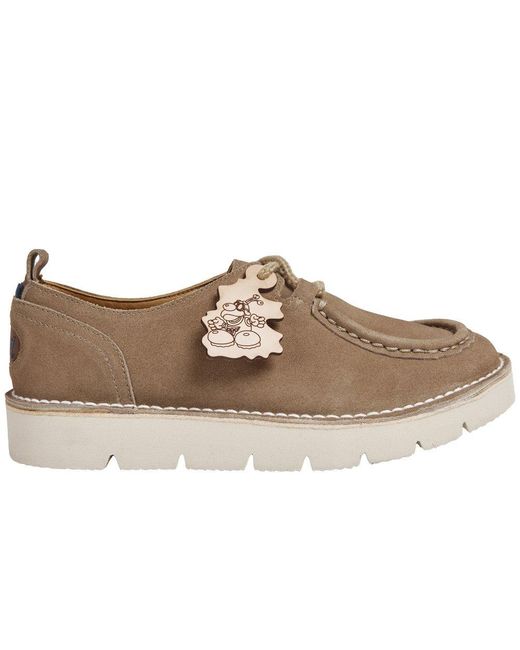 Pod Brown Dusty Lace Up Moccasins