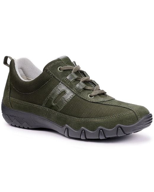 Hotter Green Leanne Ii Trainers Colour: Forest Nubuck