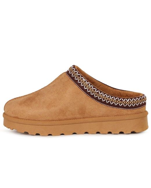 Lunar (GRS) Brown Nepal Mule Slippers