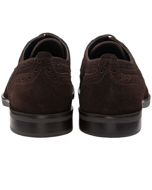Frank Wright Black Sherwin Brogues for men