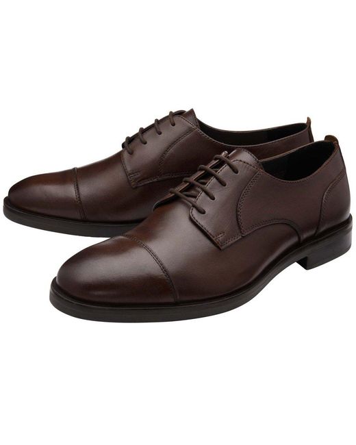 Frank Wright Brown Keetley Derby Shoes for men