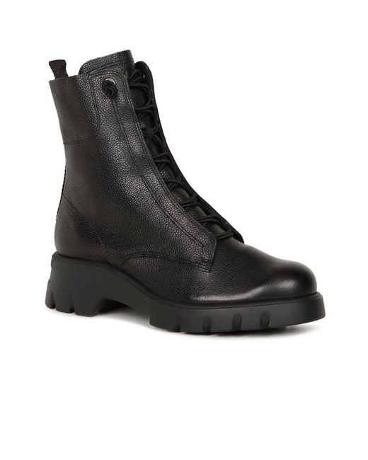 Paul Green Black Paul Cara Biker Boots Leather