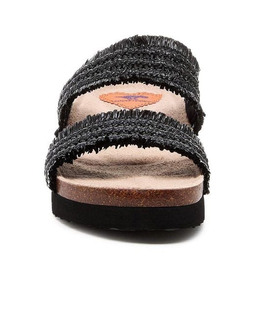Rocket Dog Black Aruba Raffia Sandals