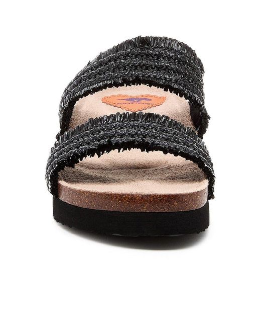 Rocket Dog Black Aruba Raffia Sandals