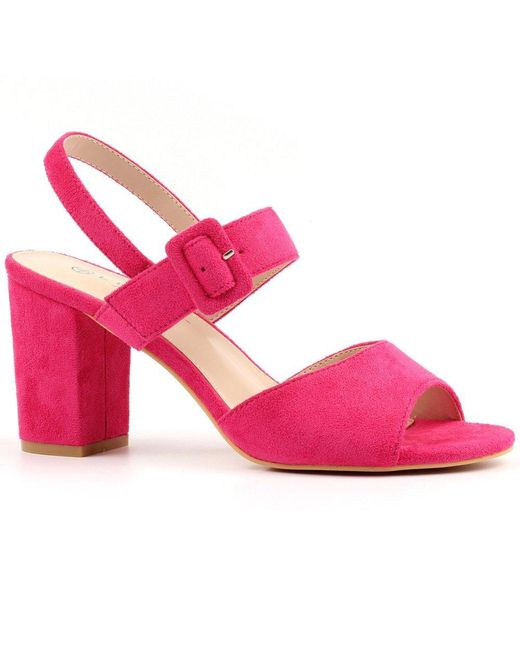 Lunar (GRS) Pink Phillipa Heeled Sandals