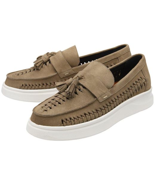 Frank Wright Brown Robson Penny Loafers for men