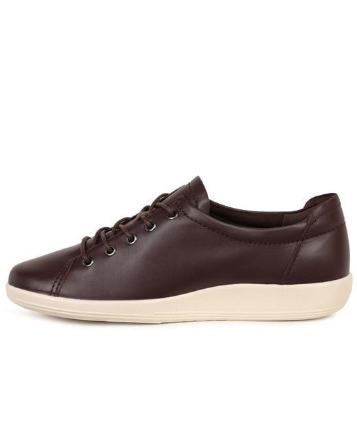 Ecco Brown Soft 2 Lace Trainers