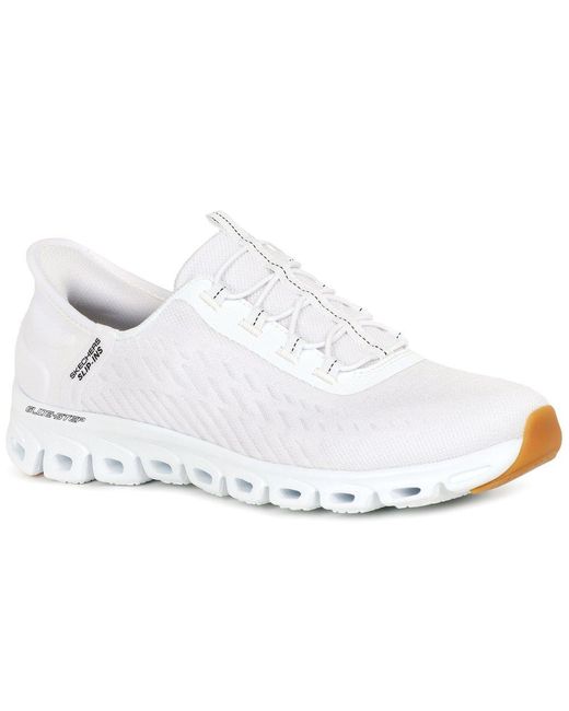 Skechers White Glide Step Slip
