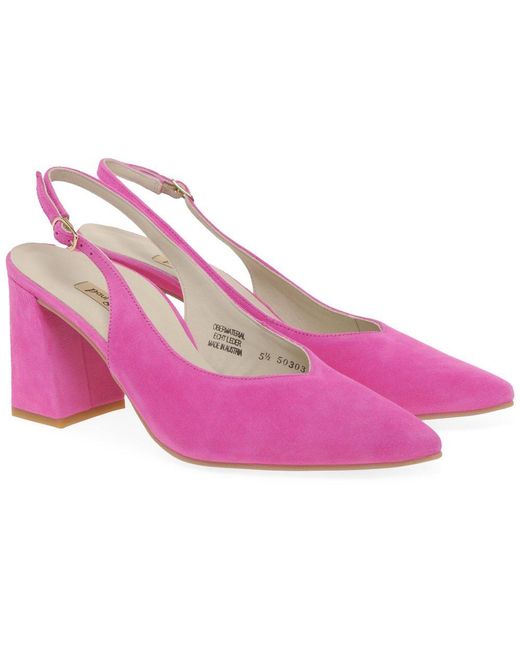 Paul Green Pink Willa Open Court Shoes