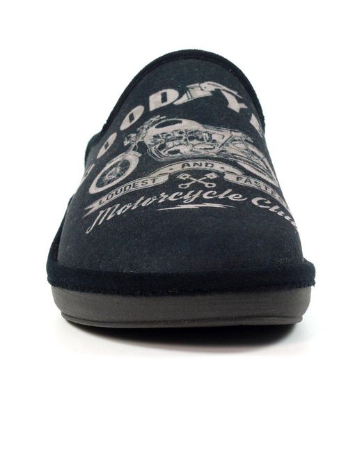 Goodyear Blue Huxley Mule Slippers for men