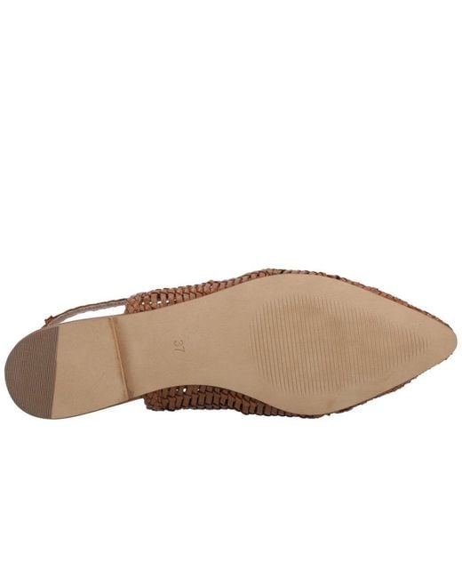 Hush Puppies Brown Dalia Slingback Ballerina Shoes