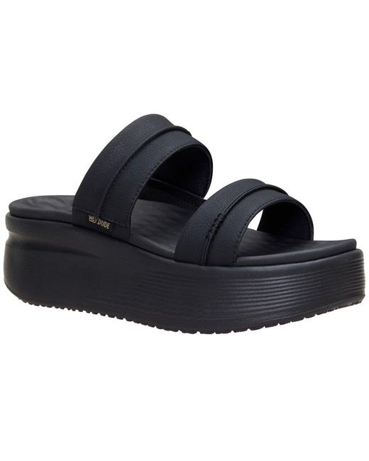 HeyDude Black Austin Slide Calssic Wedge Sandals