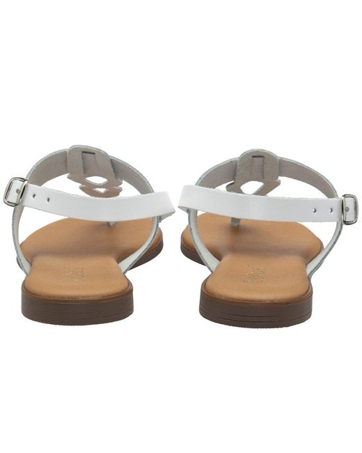 Lotus White Bibiana Sandals