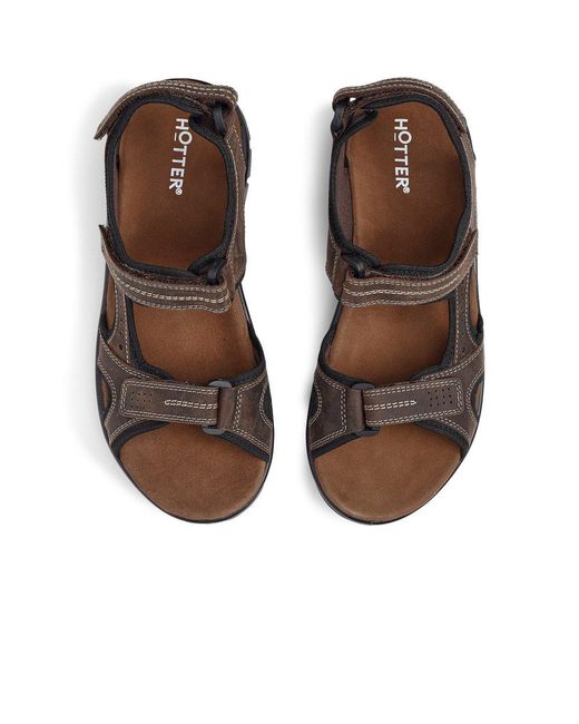 Hotter Brown Lorenzo Sandals for men