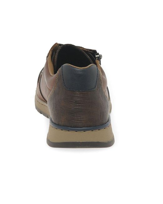 Rieker Brown Emery Trainers for men