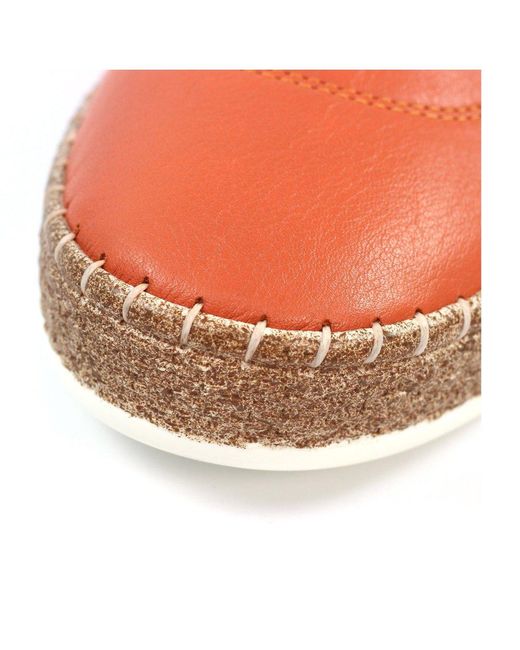 Lunar (GRS) Red Evie Plimsoll Trainers