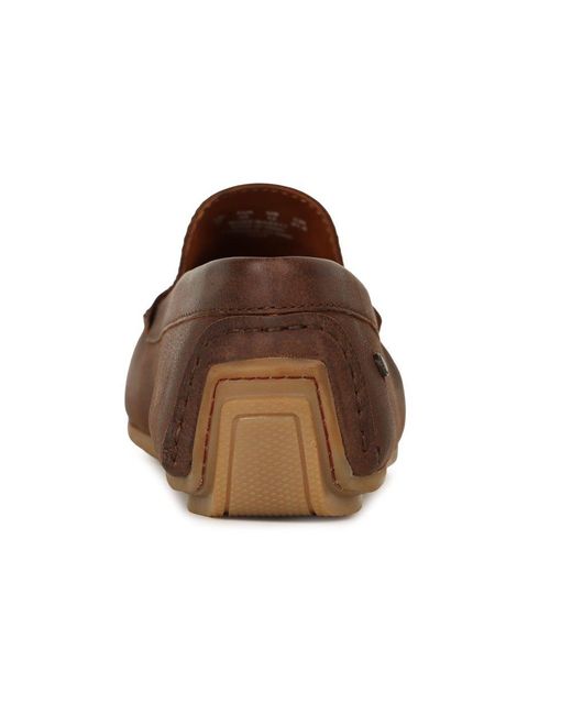Base London Brown Moss Loafers for men
