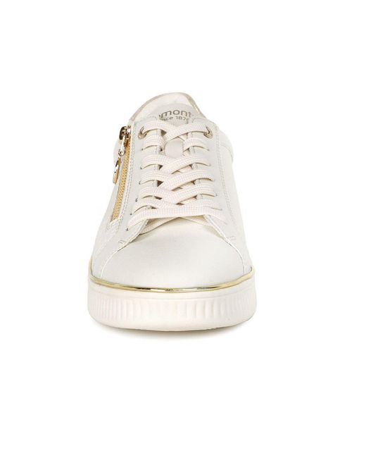 Remonte White Patter Trainers