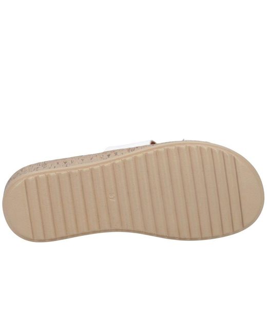 Hush Puppies White Eloise Low Wedge Sandals