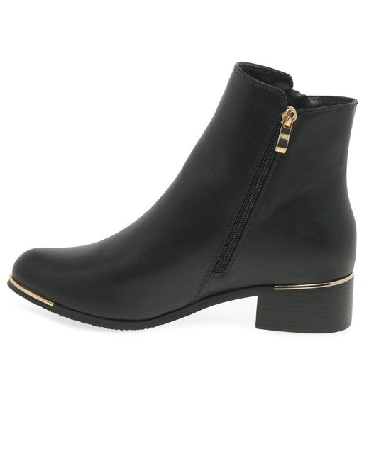 Lunar (GRS) Black Brise Ankle Boots