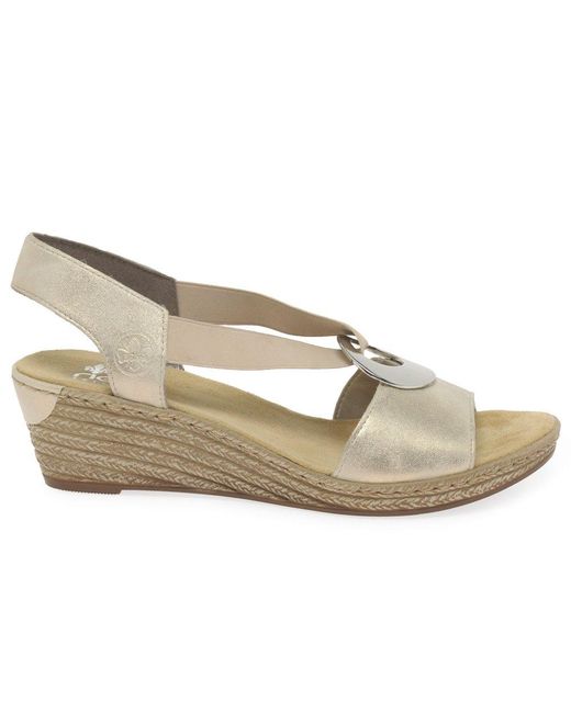 Rieker Multicolor Alula Wedge Heel Sandals