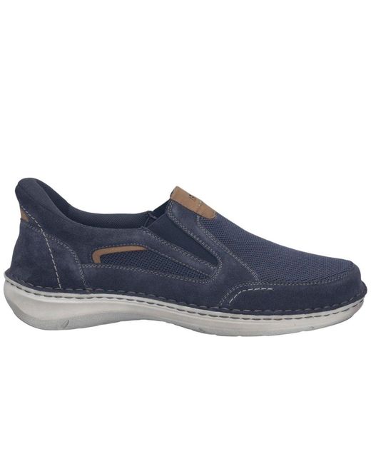 Josef Seibel Blue New Anvers 25 Wide Fit Shoes for men