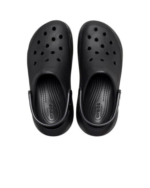 CROCSTM Black Classic Crush Sandals
