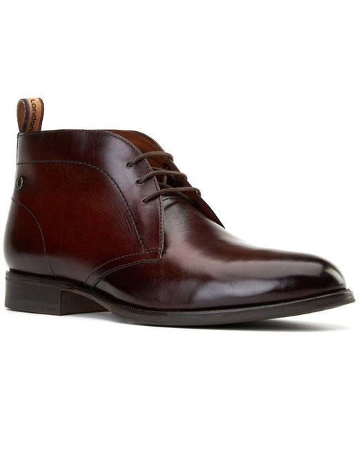 Base London Brown Wallis Chukka Boots for men
