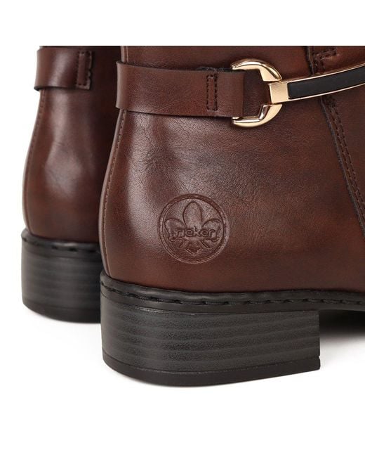 Rieker Brown Cawood Ankle Boots