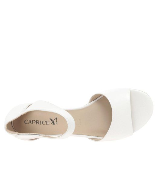 Caprice White Agadir Sandals