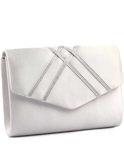 Lunar (GRS) White Priscilla Clutch Bag