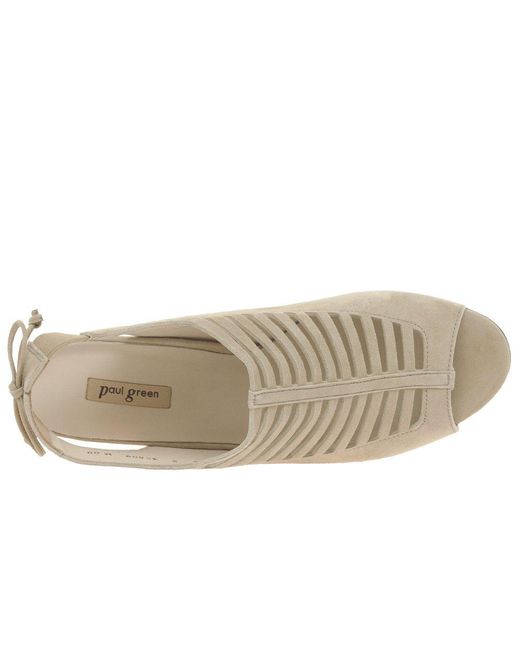 Paul Green White Hazel Peep Toe Sandals